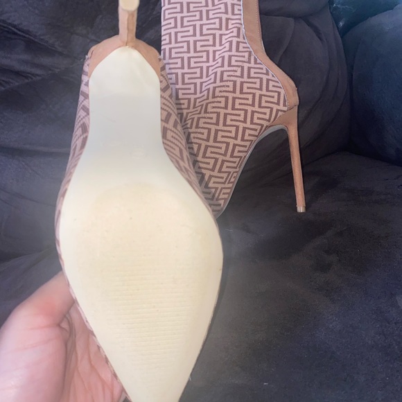 Brown Designed Booties/Heels - Picture 3 of 5